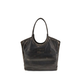 Miu Miu Brown Calf Leather Shoulder Bag