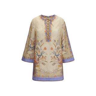Zimmermann Multicolor Linen Casual Dress