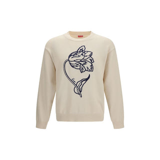 Kenzo Beige Cotton Sweatshirt