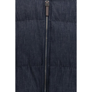 Brunello Cucinelli Blue Cotton Shell Jacket