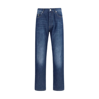 Brunello Cucinelli Blue Cotton Jeans Denim