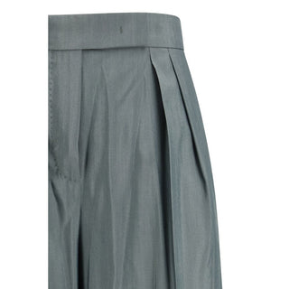 Max Mara Bicolor Wool Oves Aries Casual Pants