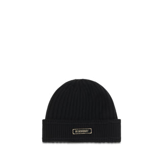 Burberry Black Wool Oves Aries Beanie