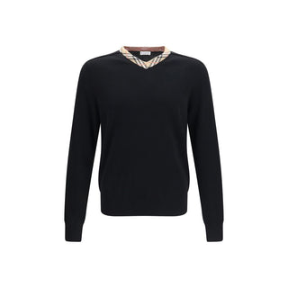 Burberry Black Wool Oves Aries Sweatshirt