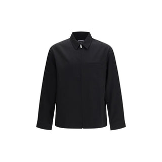 Jacquemus Black Wool Oves Aries Shirt