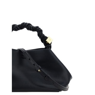 Ganni Black Recycled Leather Handbag