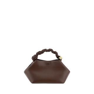 Ganni Brown Recycled Leather Handbag