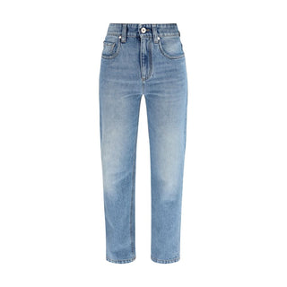 Brunello Cucinelli Blue Cotton Jeans Denim
