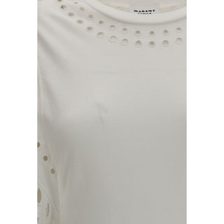 Marant Etoile White Cotton Casual Dress