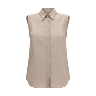 Brunello Cucinelli Beige Cotton Shirt