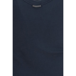 Brunello Cucinelli Blue Cotton T-Shirt