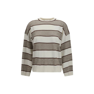 Brunello Cucinelli Beige Wool Oves Aries Sweatshirt