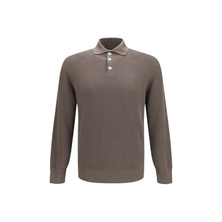 Brunello Cucinelli Brown Cotton Shirt