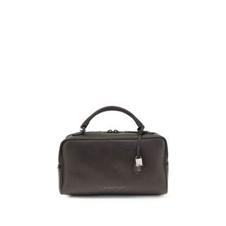 Brunello Cucinelli Brown Calf Leather Bos Taurus Shoulder Bag