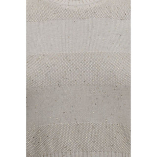 Brunello Cucinelli Beige Cotton Sweatshirt