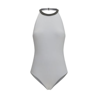 Brunello Cucinelli White Polyamide One-Piece Swimsuit