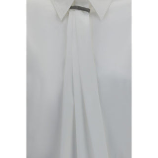 Brunello Cucinelli White Cotton Dress Shirt