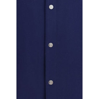 Brunello Cucinelli Blue Cashmere Full-Length Jacket