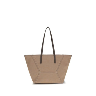 Brunello Cucinelli Beige Cotton Handbag