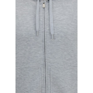 Brunello Cucinelli Gray Cotton Sweatshirt