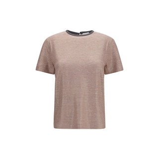 Brunello Cucinelli Orange Linen T-Shirt