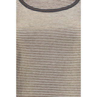 Brunello Cucinelli Beige Linen Tank Tops