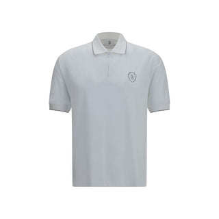 Brunello Cucinelli White Polyamide Polo Shirt
