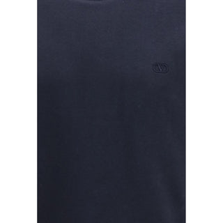 Valentino Blue Cotton Sweatshirt