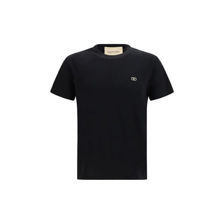 Valentino Black Cotton T-Shirt