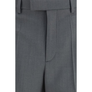 Valentino Gray Wool Oves Aries Dress Pants