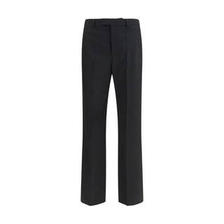 Valentino Black Wool Oves Aries Dress Pants