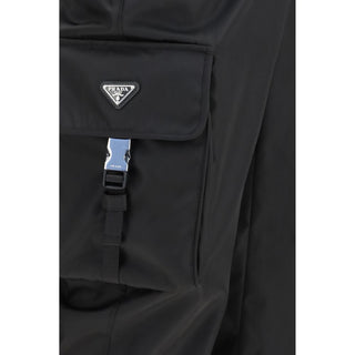 Prada Black Polyamide Cargo Pants