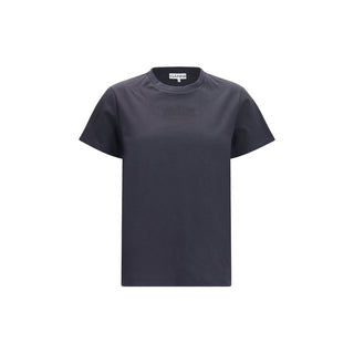 Ganni Black Cotton T-Shirt
