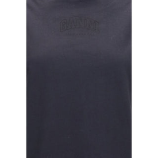 Ganni Black Cotton T-Shirt