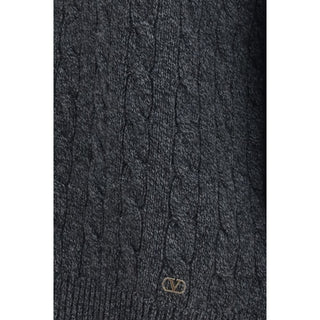 Valentino Gray Wool Oves Aries Sweatshirt