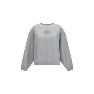 Ganni Gray Cotton Sweatshirt