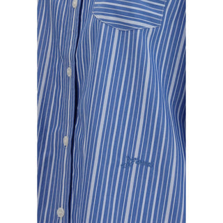 Ganni Blue Cotton Pattern Shirt