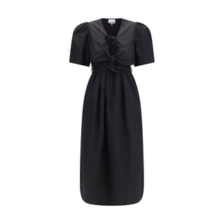 Ganni Black Cotton Casual Dress