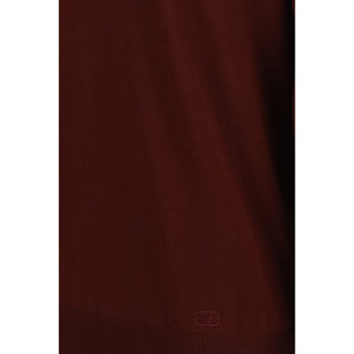 Valentino Bordeaux Wool Oves Aries Polo Shirt