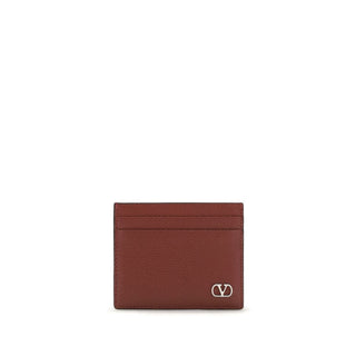 Valentino Garavani Bordeaux Calf Leather Bos Taurus Wallet