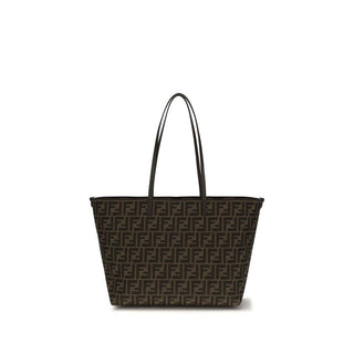 Fendi Brown Fabric Shoulder Bag