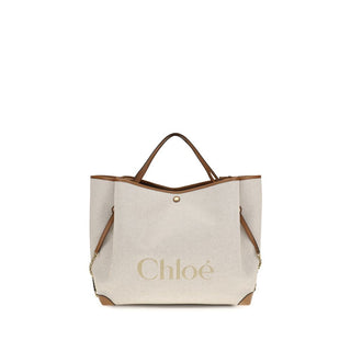 Chloé Beige Cotton Shoulder Bag