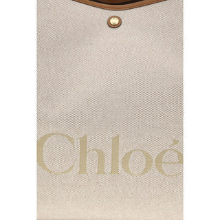 Chloé Beige Cotton Shoulder Bag