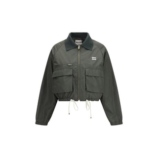 Miu Miu Bicolor Polyester Shell Jacket
