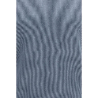 Brunello Cucinelli Blue Cotton Polo Shirt