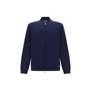 Brunello Cucinelli Blue Cotton Sweatshirt