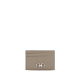 Ferragamo Beige Calf Leather Bos Taurus Wallet