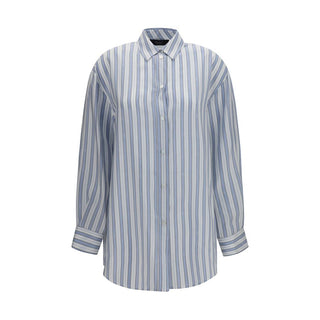 Gucci Blue Silk Shirt
