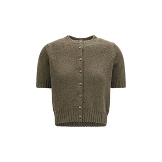 Khaite Bicolor Cashmere Cardigan