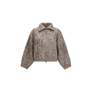 Brunello Cucinelli Beige Mohair Cardigan